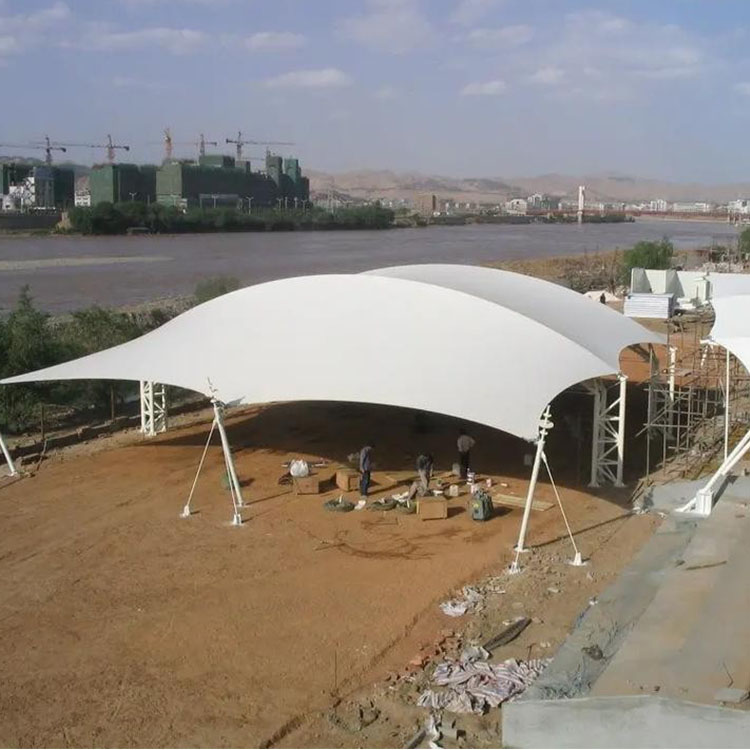 百色膜结构汽车棚